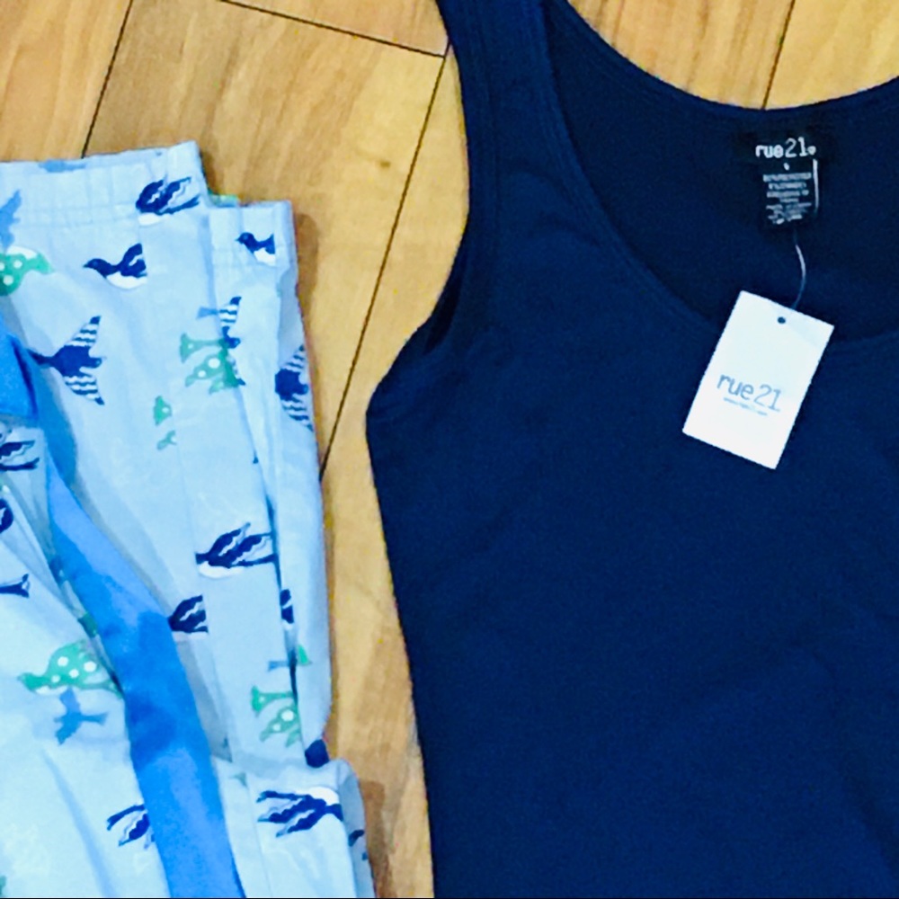 Birds pajama pants tank top sleepwear sleep  out fit pants tank top shir…